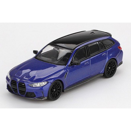 BMW M3 Touring Competition '23, blauw metallic 1:64, Mini GT (1090)