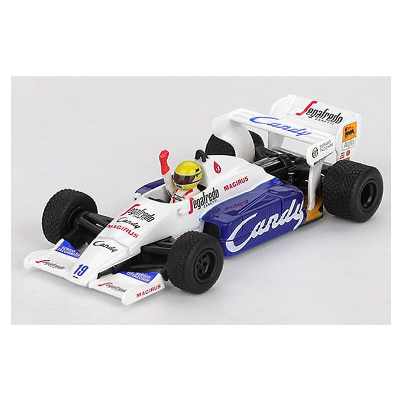 Toleman TG184 Nr.19 Ayrton Senna Monaco GP 2nd '84, 1:64, Mini GT (1118)