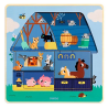 Djeco - 3 lagen puzzel chez moo