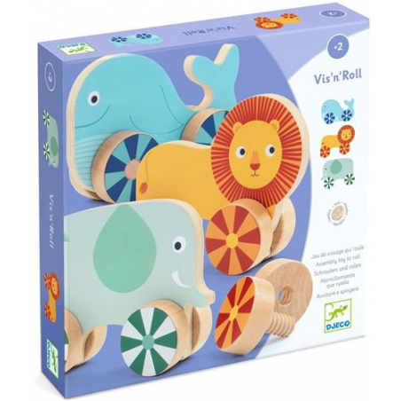Djeco - schroef en duwspel vis'n'roll