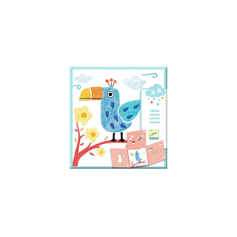Djeco - Sjabloon tekenen, dieren