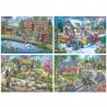 Life in the country House of puzzles 4x500 stukjes
