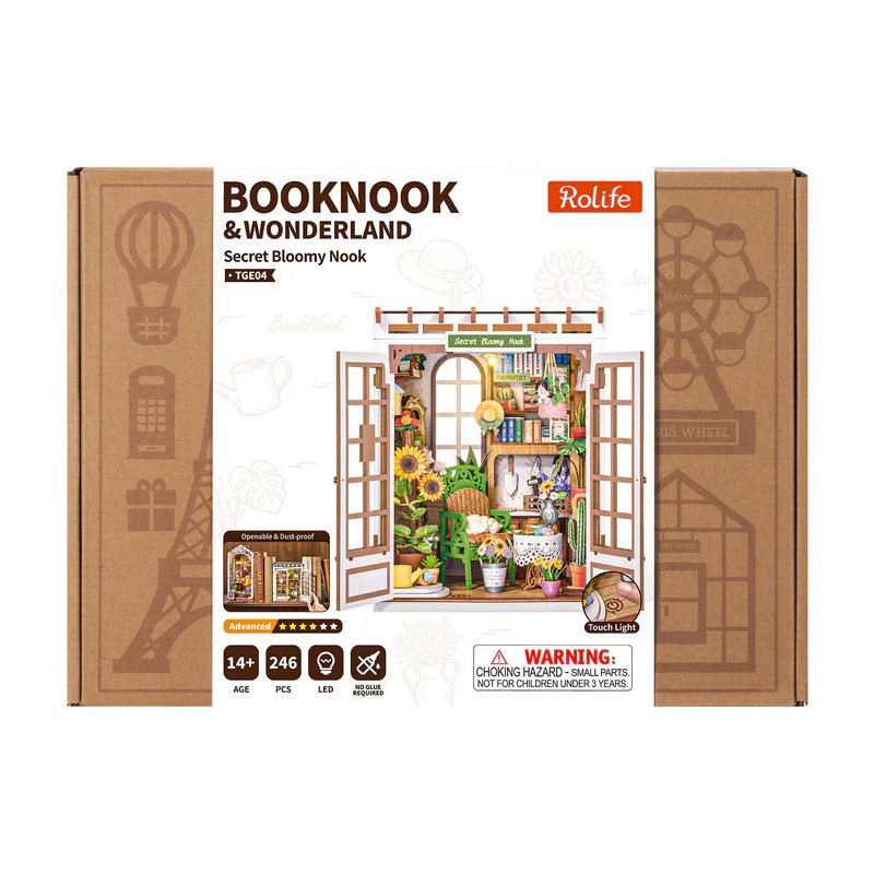 Secret bloomy nook, Diy Miniature House, Rolife