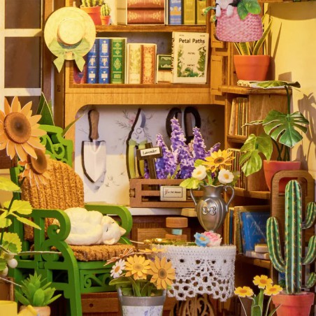Secret bloomy nook, Diy Miniature House, Rolife