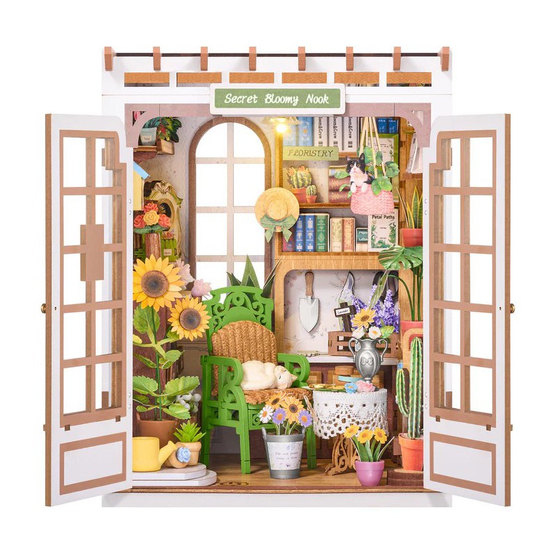 Secret bloomy nook, Diy Miniature House, Rolife