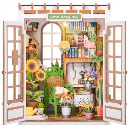 Secret bloomy nook, Diy Miniature House, Rolife
