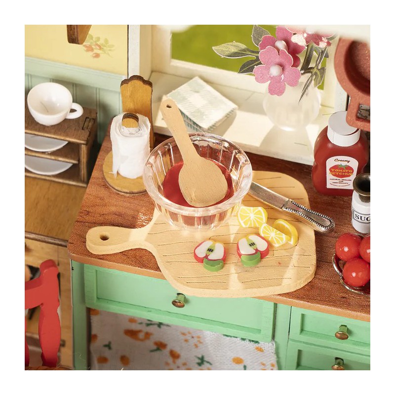 Sunlit farmhouse kitchen Diy Miniature House, Rolife