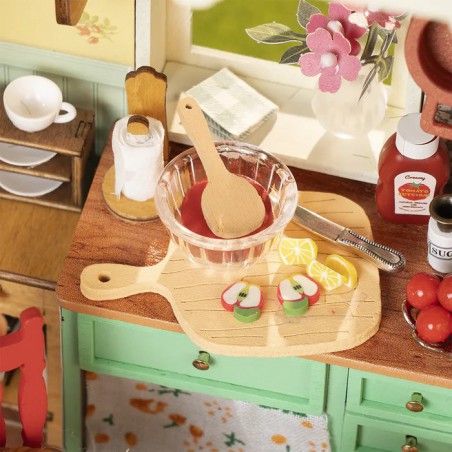 Sunlit farmhouse kitchen Diy Miniature House, Rolife