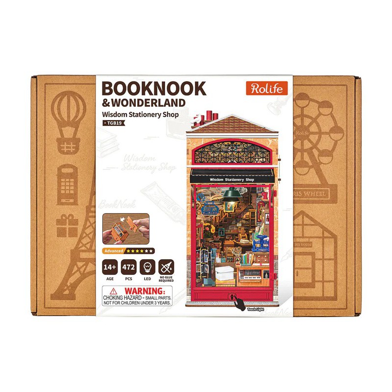 Wisdom stationary shop Diy Miniature House, Rolife