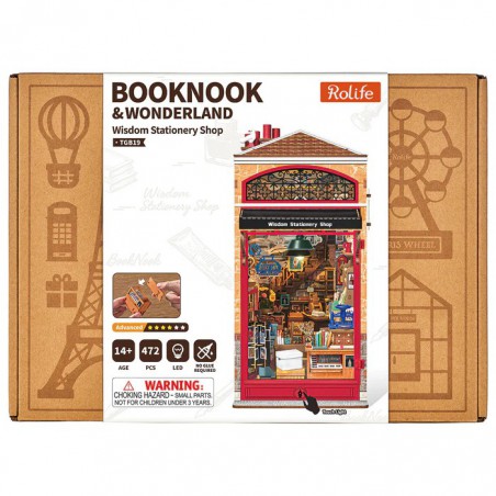 Wisdom stationary shop Diy Miniature House, Rolife