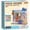 Melody Instrument Shop, Mini Store Diy Miniature House rolife