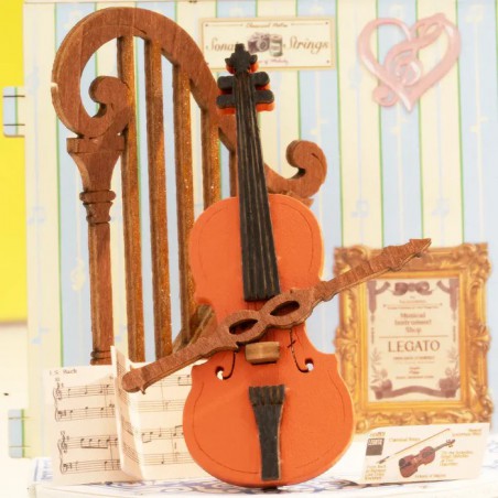 Melody Instrument Shop, Mini Store Diy Miniature House rolife