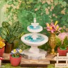 Green fountain garden, Mini Store Diy Miniature House rolife