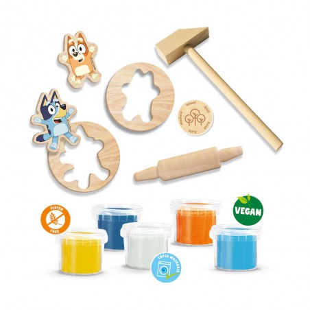 SES - Bluey, Klei mega set 5 x 90 g + Tools