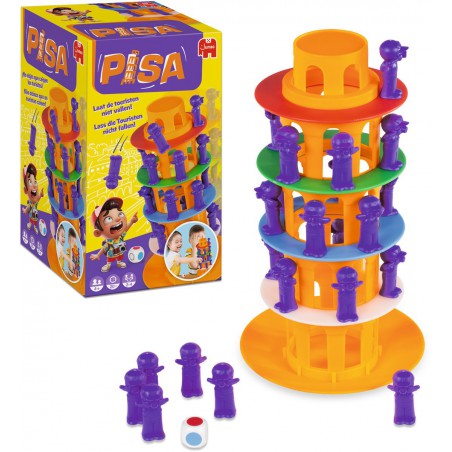 de toren van Pisa, original stapel spel Jumbo