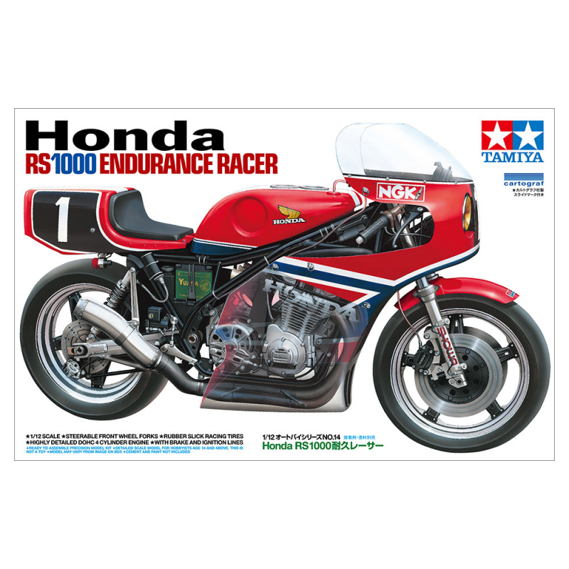 Honda RS1000 ENDURANCE RACER 1:12, Tamiya