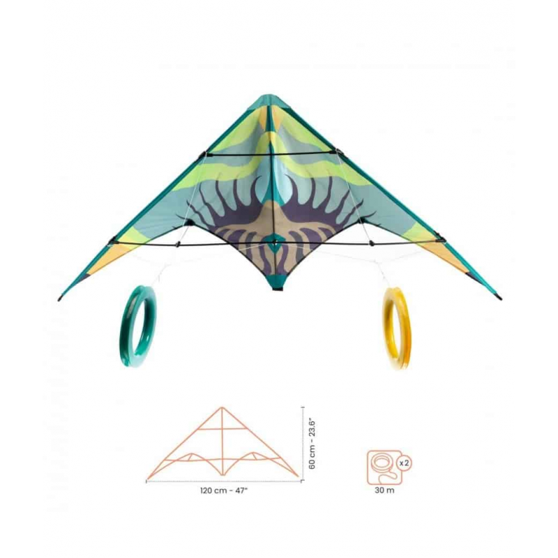 Djeco - Vlieger Stunt green wave