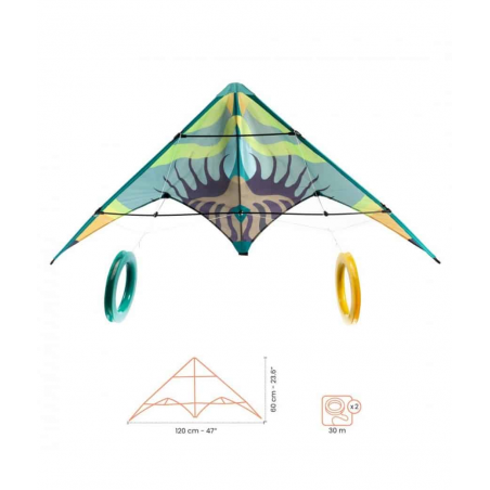 Djeco - Vlieger Stunt green wave