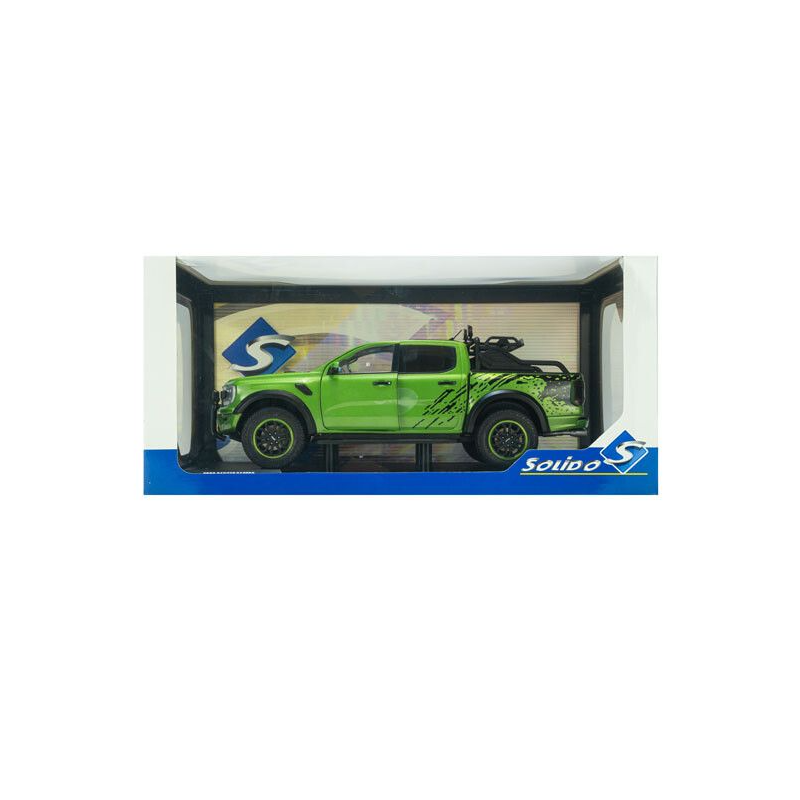 Ford Ranger Raptor '24, groen metallic - 1:18 - Solido