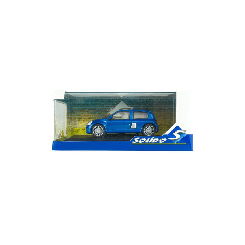 Renault Clio V6 Ph.2 '03, blauw (Bleu Iliade) - 1:43 - Solido