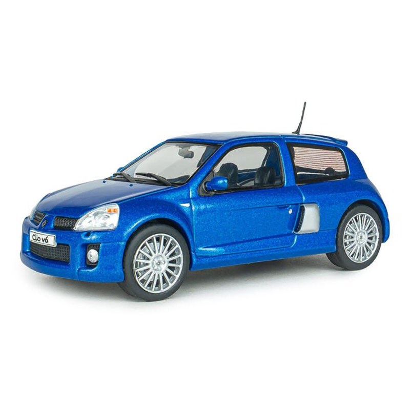 Renault Clio V6 Ph.2 '03, blauw (Bleu Iliade) - 1:43 - Solido