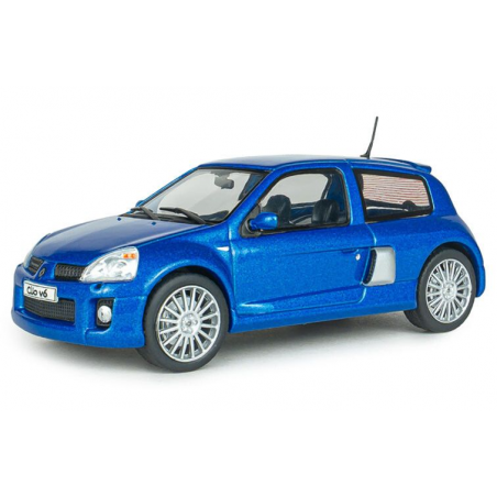 Renault Clio V6 Ph.2 '03, blauw (Bleu Iliade) - 1:43 - Solido