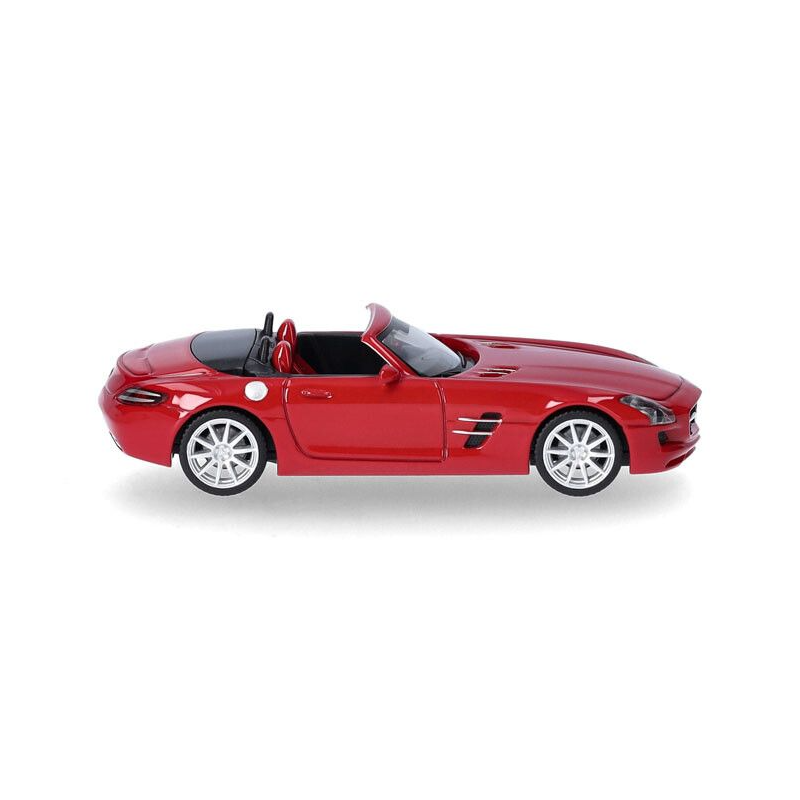 Mercedes Benz SLS AMG Roadster, rood 1:87, Herpa