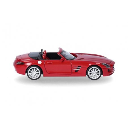Mercedes Benz SLS AMG Roadster, rood 1:87, Herpa