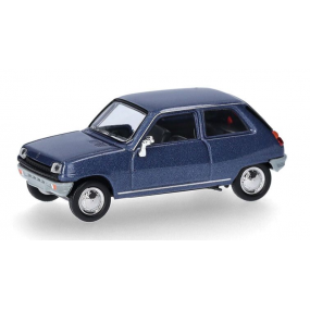 Renault R5, blauw metallic 1:87, Herpa