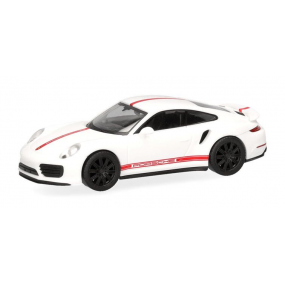 Porsche 911 (991) Turbo, wit, Herpa