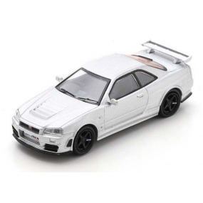Nismo R34 GT-R Z-tune, zilver, 1:64, Schuco