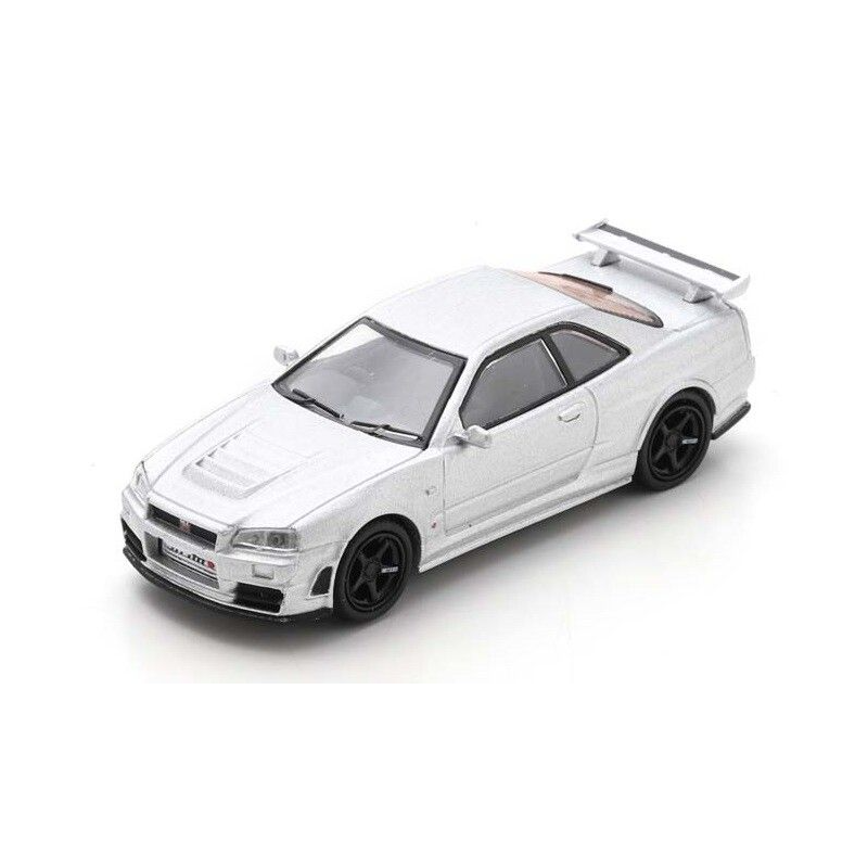 Nismo R34 GT-R Z-tune, zilver, 1:64, Schuco