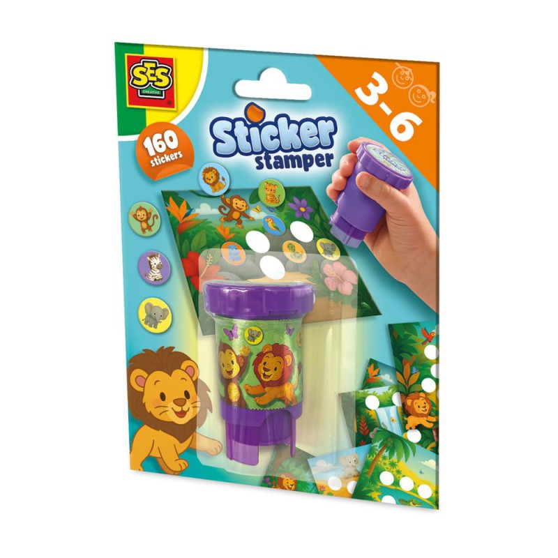 SES - Sticker Stamper Jungledieren