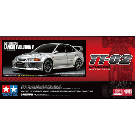 Mitsubishi Lancer Evolution (TT-02), Tamiya, Modelbouw RC