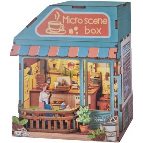 Coffee Shop, Micro Scene Box, PlayfulMario