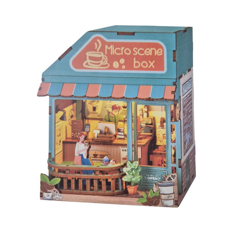 Coffee Shop, Micro Scene Box, PlayfulMario