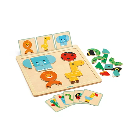 Djeco - Geobasic magnetic game dieren