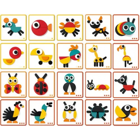 Djeco - Bouwset dieren: Ze geoanimo