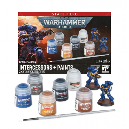 Space Marines: Intercessors + Paints Set