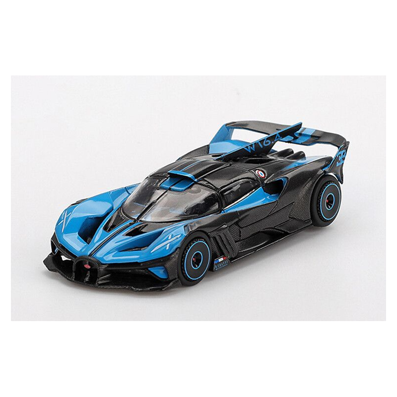Bugatti Bolide Presentation '24, zwart/blauw 1:64, MiniGT (1063) (Blister verpakking)
