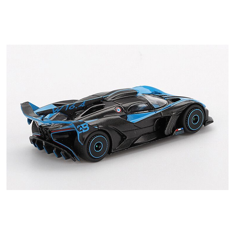 Bugatti Bolide Presentation '24, zwart/blauw 1:64, MiniGT (1063)