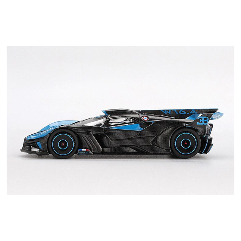 Bugatti Bolide Presentation '24, zwart/blauw 1:64, MiniGT (1063)