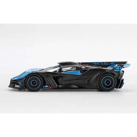 Bugatti Bolide Presentation '24, zwart/blauw 1:64, MiniGT (1063)