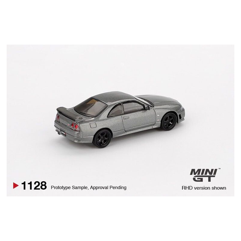 Nissan GTR (R33) Nismo BCNR33 CRS '93, grijs metallic 1:64, MiniGT (1128)