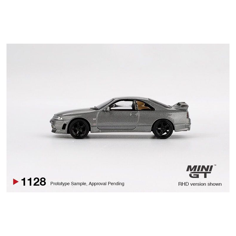 Nissan GTR (R33) Nismo BCNR33 CRS '93, grijs metallic 1:64, MiniGT (1128)