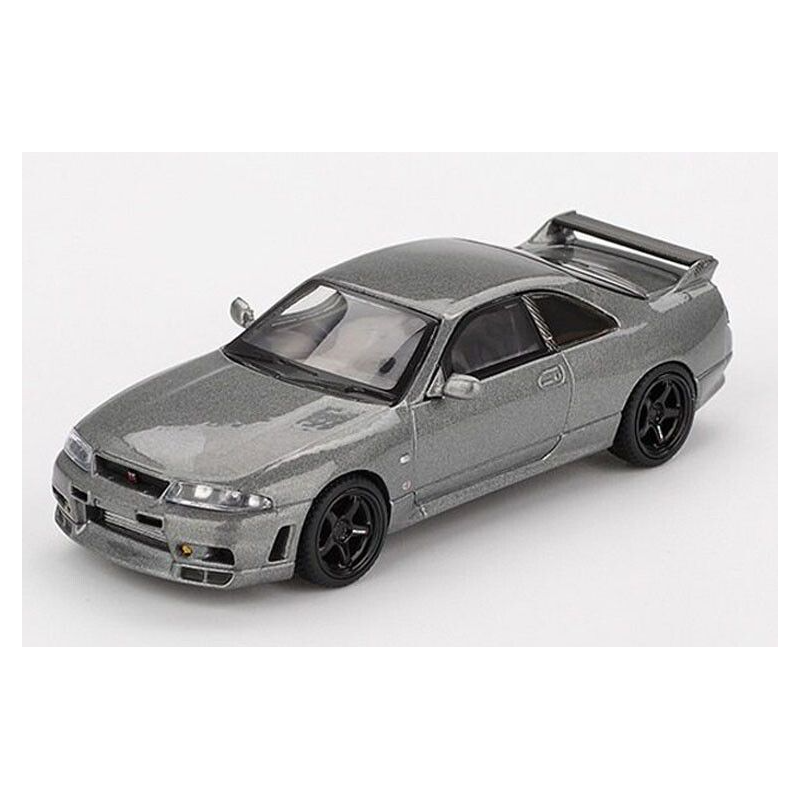 Nissan GTR (R33) Nismo BCNR33 CRS '93, grijs metallic 1:64, MiniGT (1128)