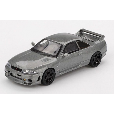 Nissan GTR (R33) Nismo BCNR33 CRS '93, grijs metallic 1:64, MiniGT (1128)