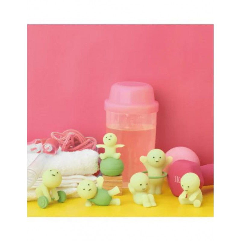 Smiski Exercising series glow in the dark mini figure
