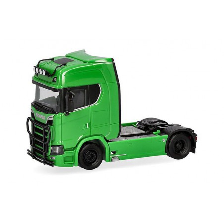 Scania CS 20 HD 4x2 + lamp. Bullbar, groen, 1:87, Herpa