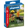 Playmobil SpecialPlus - 72149 Brandweerman met brandhaard